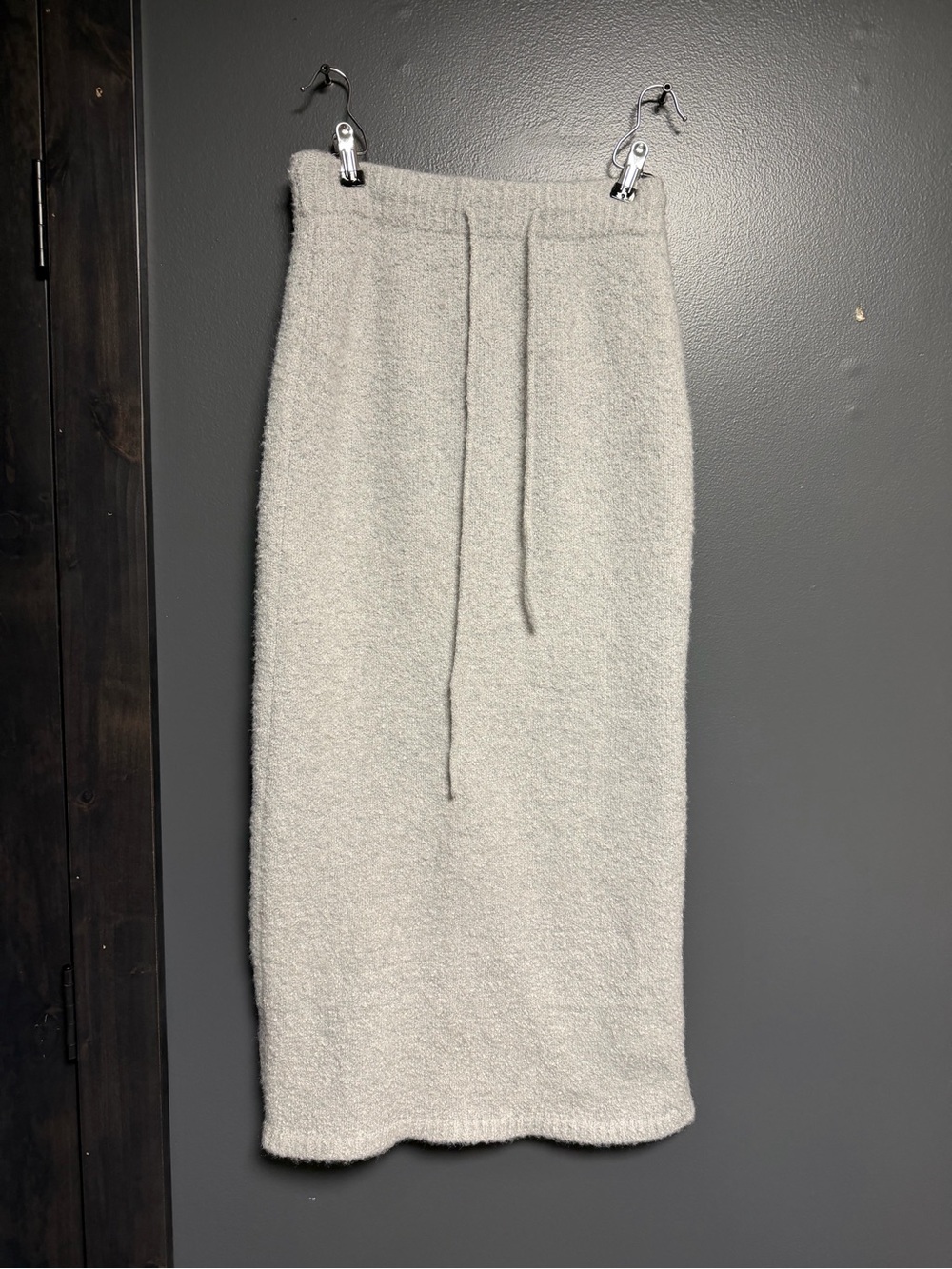 Target / Universal Thread NWT Light Gray Bouclé Drawstring Midi Skirt XS